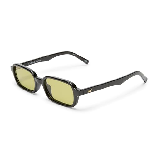 Le Specs Pilferer Sunglasses - Black Olive, Rectangle, Unisex, Contempory 90s Style