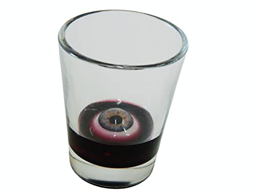 Eyeball shot glass 1.5 oz in a pool of food safe resin blood