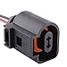 Cheriezing 1K0965561J Auxiliary Cooling Water Pump with Plug compatible for A3 A4 TT, VW Bettle CC Eos Golf GTI Jetta Passat Tiguan - 2.0T engine