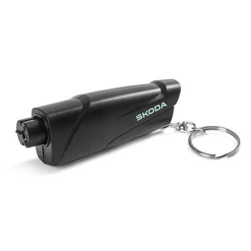 Skoda 6U0087010 Porte-clés coupe-ceinture pour fenêtre, Noir, Taille unique