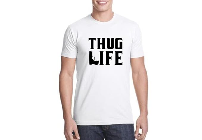 Thug life shirt white Clearance