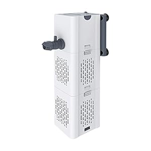 Kavolet Filtro per Acquario da 15 W, Pompa per Acquario, Pompa di filtrazione per Acquario, Filtro Interno, con Flusso Massimo di 1000 l/h, Flusso d’Aria Regolabile, Silenzioso e a Basso Rumore