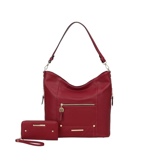 Image of MKF Collection Shoulder Bag for Women, Vegan Leather Top-Handle Crossbody Bag Handbag Purse by Mia K