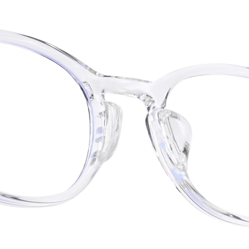 Image of Dollger Blue Light Blocking Glasses For Woman Men Retro Oval Computer BlueLight Glasses Clear Lens Non-Prescription