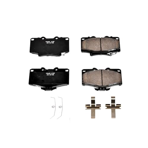 Image of PowerStop Front Brake Pads for Toyota 4Runner 1991-95 | Toyota T100 1993-98 - Z17 Ceramic Brake Pads with Installation Hardware, 17-611