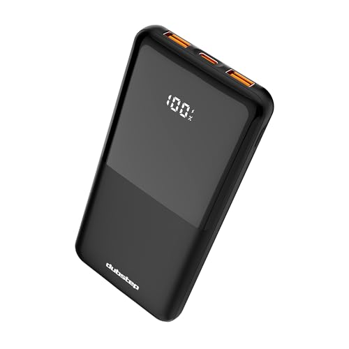 Image of Dubstep Powerblitz X2 10,000 mAh Multi-Device Charging Powerbank with Dual USB Port & Type-C, LED Battery Indicator (Black)