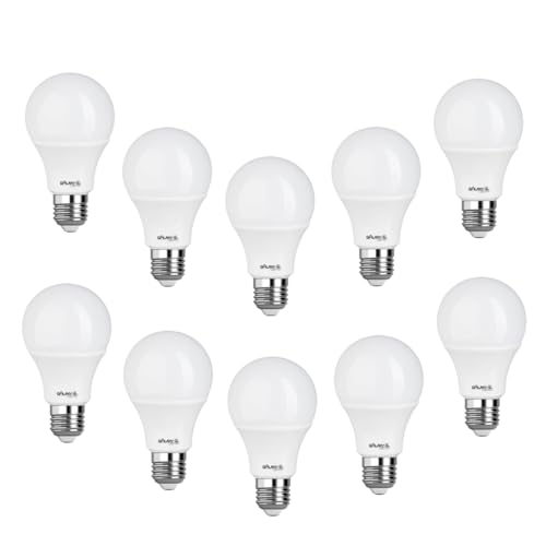 Kit 10 Lâmpadas LED Bulbo A60 9W Branco Quente 3000K Galaxy