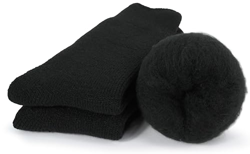 Image of BomKinta Women Thermal Socks - Thick Boot Sock Warm Winter Crew Socks - Cozy Soft Christmas Socks Size 5-10
