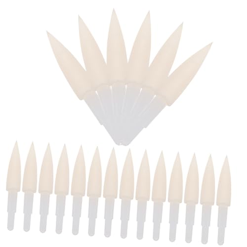 Gadpiparty 20pcs Soft Sponge Calligraphy Pen Tips Replacement Heads for Art Pens Sponge Material for Beginners and Experts Calligraphy Practice Smooth Writing Experience