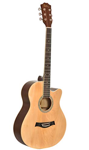 Image of BLUEBERRY B40, Acoustic Guitar Kit Inbuilt Truss Rod, with Bag, Strap, One Pack Strings and Picks - 40 Inch (Natural)