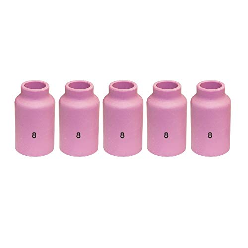 WeldingCity 5-pk Alumina Ceramic Cup 54N14 (#8, 1/2