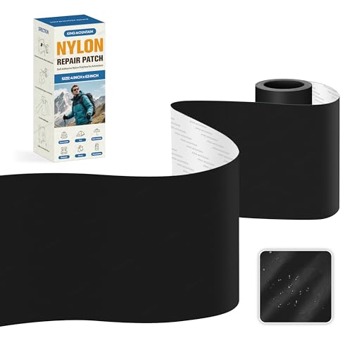 KING MOUNTAIN Self Adhesive Nylon Fabric Repair Tape...