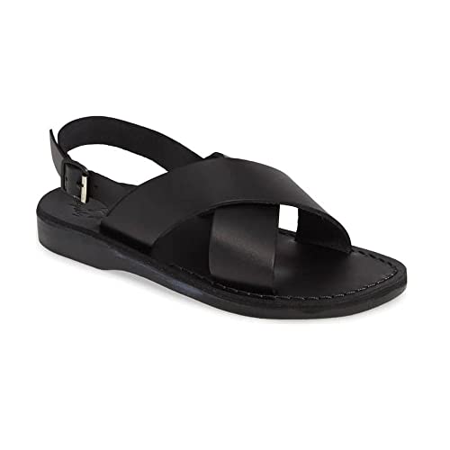 Elan Buckle - Leather Thick Strap Sandal - Mens Sandals