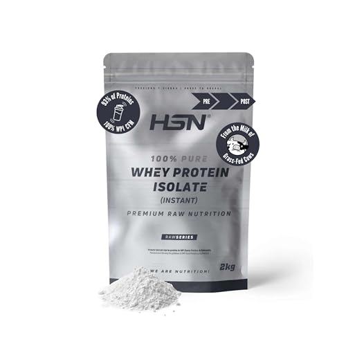 Imagen de HSN Aislado de Proteína de Suero CFM Sin Edulcorantes Neutro 2Kg 100% Whey Protein Isolate 93% Proteínas por Batido No Incluye Dosificador No-GMO Vegetariano Sin Gluten ni Soja