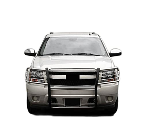 Image of Black Horse Grille brush Bumper Guard Modular Stainless Steel Compatible with 2007-2013 Chevrolet Avalanche|2007-2014 Chevrolet Suburban 1500|2007-2014 Chevrolet Tahoe-17A037400MSS