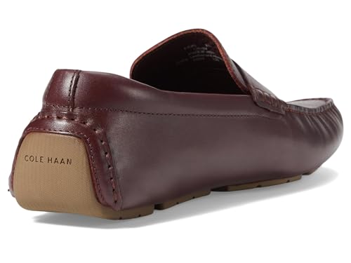 Image of Cole Haan Men's Grand Laser Driver Penny Loafers, Bloodstone /Truffle, 10.5-M US