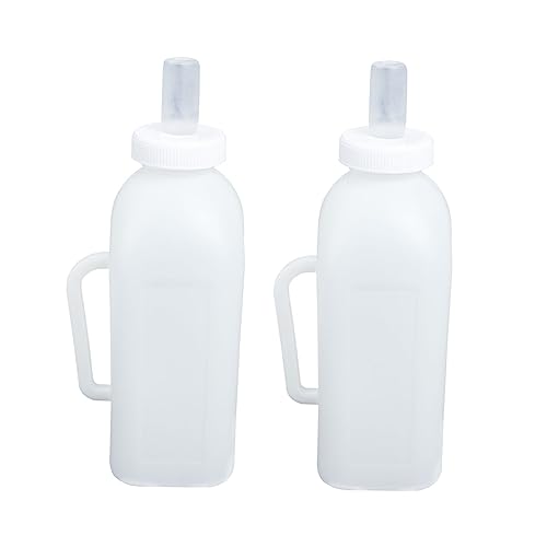 Abaodam 2 Piezas Botellas de Alimentación para Terneros Contenedores de Leche de Diseño Práctico con para la Alimentación de Terneros