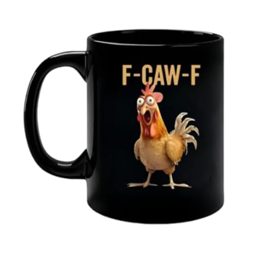 Taza de gallo | Taza de cerámica de estilo rústico con mango ergonómico - Divertida taza de café de gallinas, para madre, agricultura, desayuno, amantes de los animales