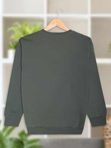 Image of Mack Jonney Fleece Regular Fit Printed Round Neck Sweatshirt for Men-MACK639320