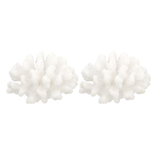 POPETPOP 2Pcs Montanha Enfeites de Resina Coral Escondendo Caverna Na Montanha Do Aquário Betta Sono