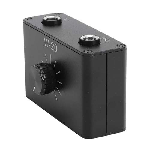 Atenuador de Volumen Line ciciglow, Controlador de Volumen Pasivo de 6,35 mm (1/4") para Micrófono Dinámico e Instrumentos, Caja de Aluminio miniatura 7