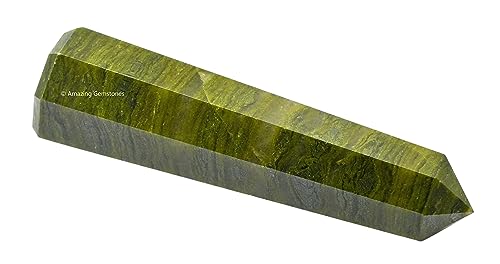 Image of Amazing Gemstone Vesuvianite Crystal Towers - Natural Healing Crystal Point Obelisk for Reiki Healing and Crystal Grid (2 inch to 3 inch Inch)