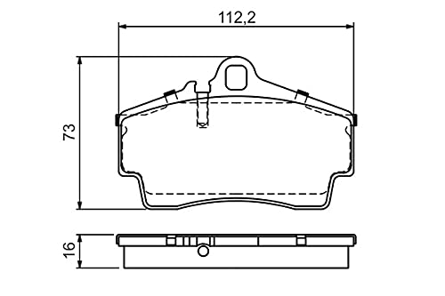 Bosch BP1127 Brake Pads - Rear Axle - ECE R90 Certification - Four - View #2