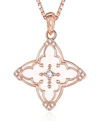 Rose Gold-Clover Cross Necklace
