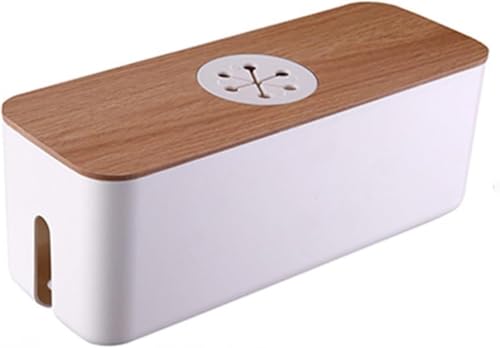 Étui de rangement de grande capacité blanc pour gestion des câbles - 2
