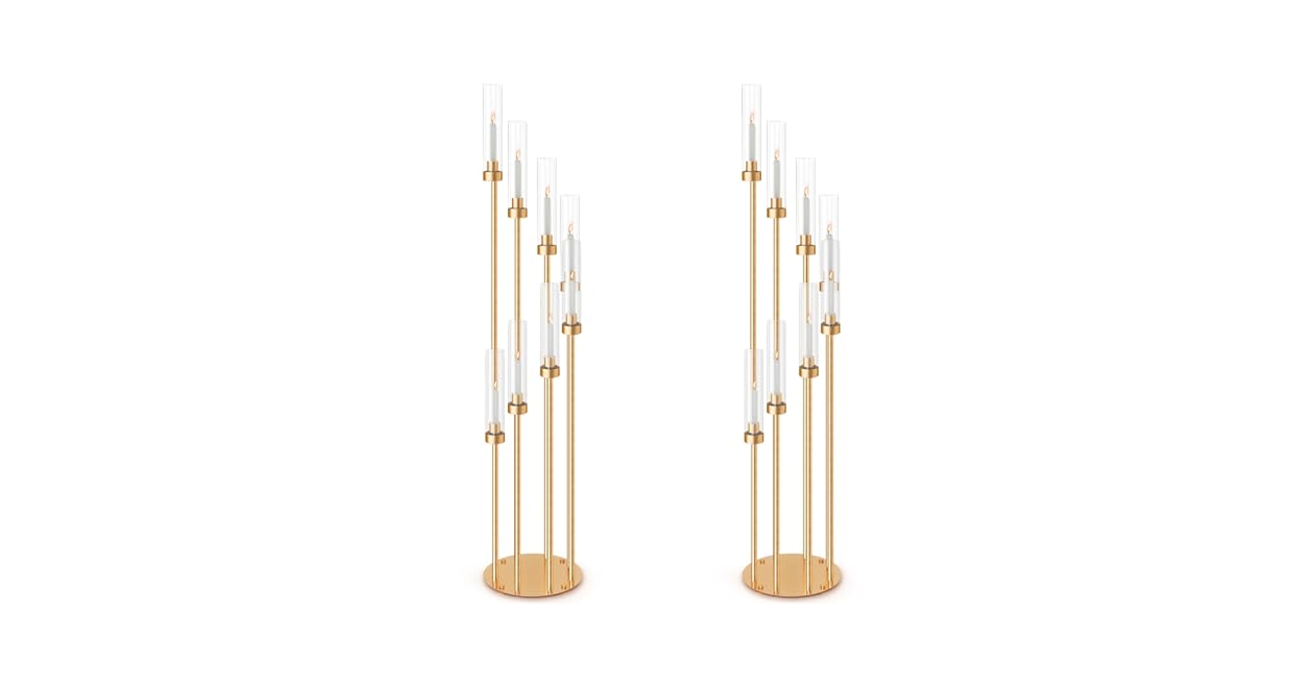 Amazon.com: Suclain 2 Sets Floor Candelabra 8 Arms 54 Inch