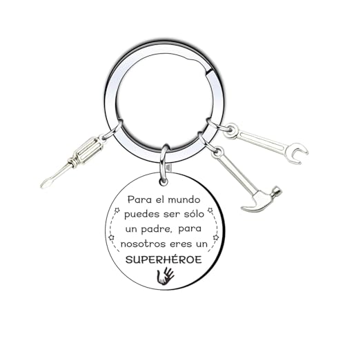 KJKJKJ Presente para o dia do pai, porta-chaves dia do pai, porta-chaves pai presente pai Natal presente da filha para pai presente do filho para pai presente de ação de graças para o pai, 3, Padrão