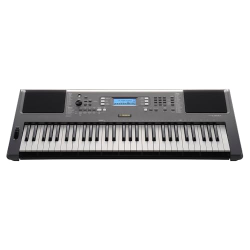 Image of Yamaha PSR-I300 61 Keys Digital Piano Keyboard with Indian Rhythms, Blueberry KB-50 Bag, R-12 Stand, Dust Cover and Adapter