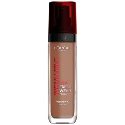 L'Oréal Paris Make-up, Wasserfest und langanhaltend, Flüssige Foundation mit LSF 25, Infaillible 32H Fresh Wear Make-up, 392 Cool, 30 ml – Ansicht 1