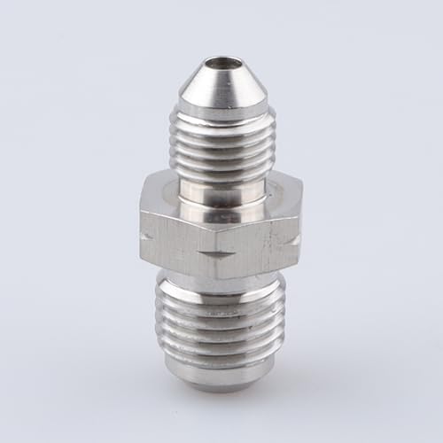 Image of AC PERFORMANCE Stainless Steel -3 AN Male Flare to M12 x 1.25 Brake Hose Fitting Adapter