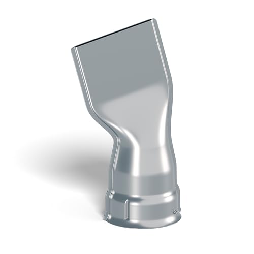 Steinel Boquilla plana angular de 40 x 2 mm, boquilla ligeramente inclinada, boquilla angular ideal para soldar lonas y láminas de techo, para pistolas de calor reguladas electrónicamente