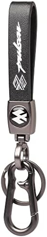 Techpro Long Leather Key Chain, Key Ring with Metal & Leather finish Key Chain for Men & Women & for Gift