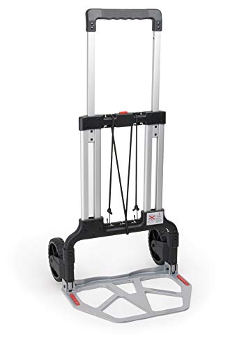 Klappbare Sackkarre mit Vollgummireifen, Alu Sackkarre klappbar, Transportwagen faltbar für Pakete, Sack Truck mit Tragfähigkeit bis 150kg | der Transporter von Wfix