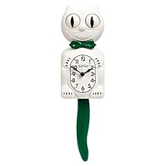 Kit Cat Clock® Limited Edition Candy Cane Green Retro Kit Cat Clock with Moving Eyes and Tail item