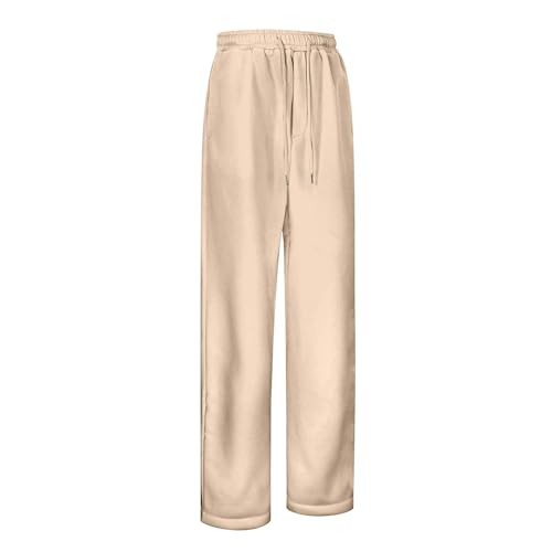 Baggy Sweatpants for Boys Teens Open Bottom Straight Leg Loose Track Pants Elastic Waist Trousers Joggers with Pocket3