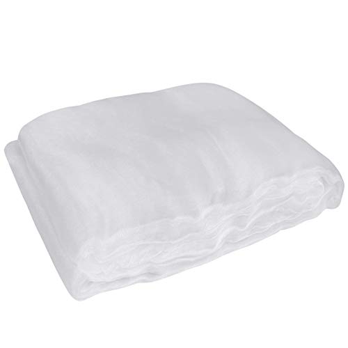 YHmall Gemüsenetz Garten Feinmaschig 2.5X3M Insektennetz Schutznetz Gartennetz Vogel Netz für Pflanzen Gemüse Blumen Garten Obstgarten (Weiß)