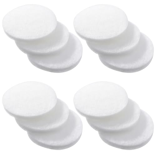 CKDFK 4 Pcs Aquarium Filter Media Floss Filter Pads Compatible with Fx4, Fx5, Fx6 Canister Filter Replacement Parts Accessories (White, 12 Pcs)
