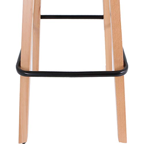 Lorell 68563 Butaco Moderno Bajo en Negro de Madera miniatura 6