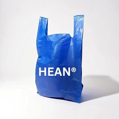 Image of HEAN Hygiene Bio waste semi fresh eco-friendly blue garbage bag thick quality (35x45 inch)-10 pcs. Heavy Duty 75 micron, Biohazard waste bag professional Grade medical bag, X-Large size No leak