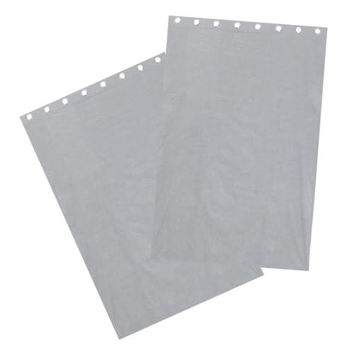 TOYANDONA 2 Piezas Cortinas Opacas de Poliéster con Ojales para Dormitorio y Restaurante, Protección Solar y Privacidad, Resistentes a Deformaciones y Hundimientos, Estilo Moderno