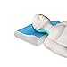 Almohada Cervical Viscoelástica de Gel con Espuma de Memoria Previene dolor de Espalda y Cuello | Cojín Flex Visco Firme y Suave para Dormir con Funda Antiácaros y Antibacterial Transpirable y Lavable