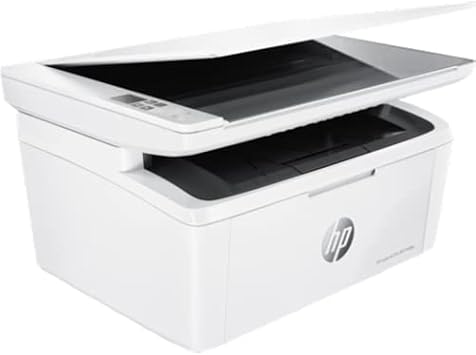 HP LaserJet Pro M28W Wireless All-in-One Monochrome Laser Printer, Ethernet, print speeds up to 18/19 ppm, Print Scan Copy, Auto-On/Auto-Off, White