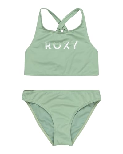 Roxy Solid Active RG Crop Top Set con tejido transpirable para conjunto de dos piezas niñas