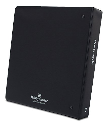 Hobbymaster Postcard Album, Trim Classic Style (Black) Holds Your Post Card Collection, Expandable