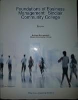 Foundations of Business Management: Sinclair Community College 1119156475 Book Cover