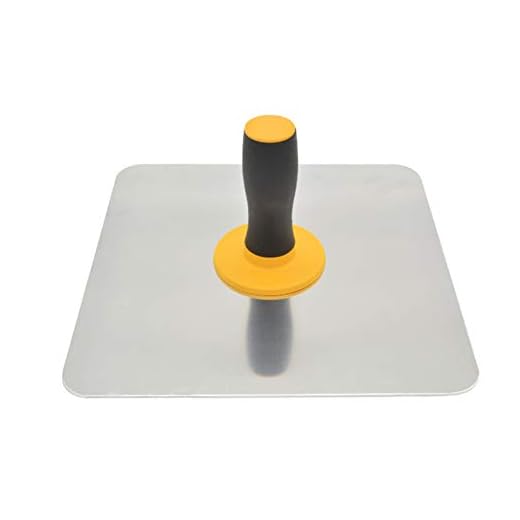 Aluminium Plastering Hawk with Soft Grip Handle, Plaster Mortar Board Holder Finishing Plastering Tool for Cement, Mortar, Drywall